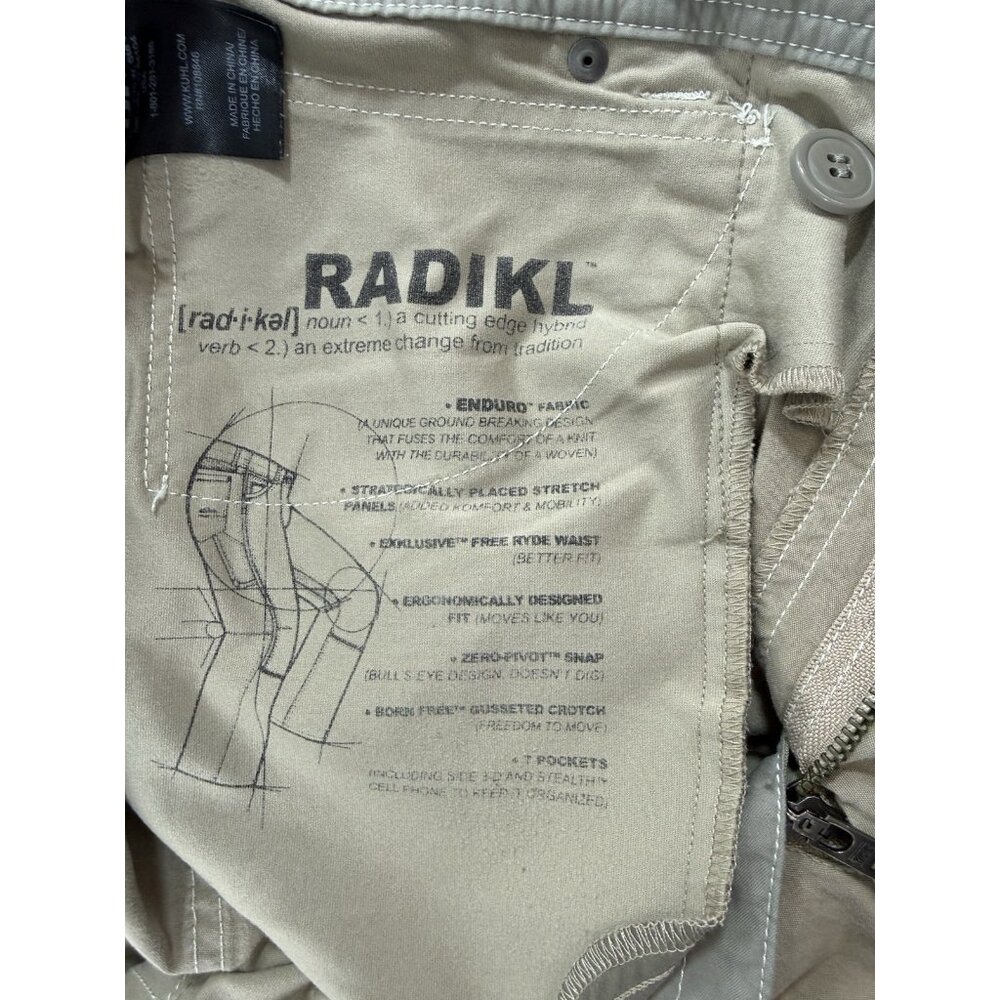 Kuhl Mens Radikl Pants Klassic Fit Performance Stretch Sz 38x32 Hiking Outdoor - Picture 5 of 12